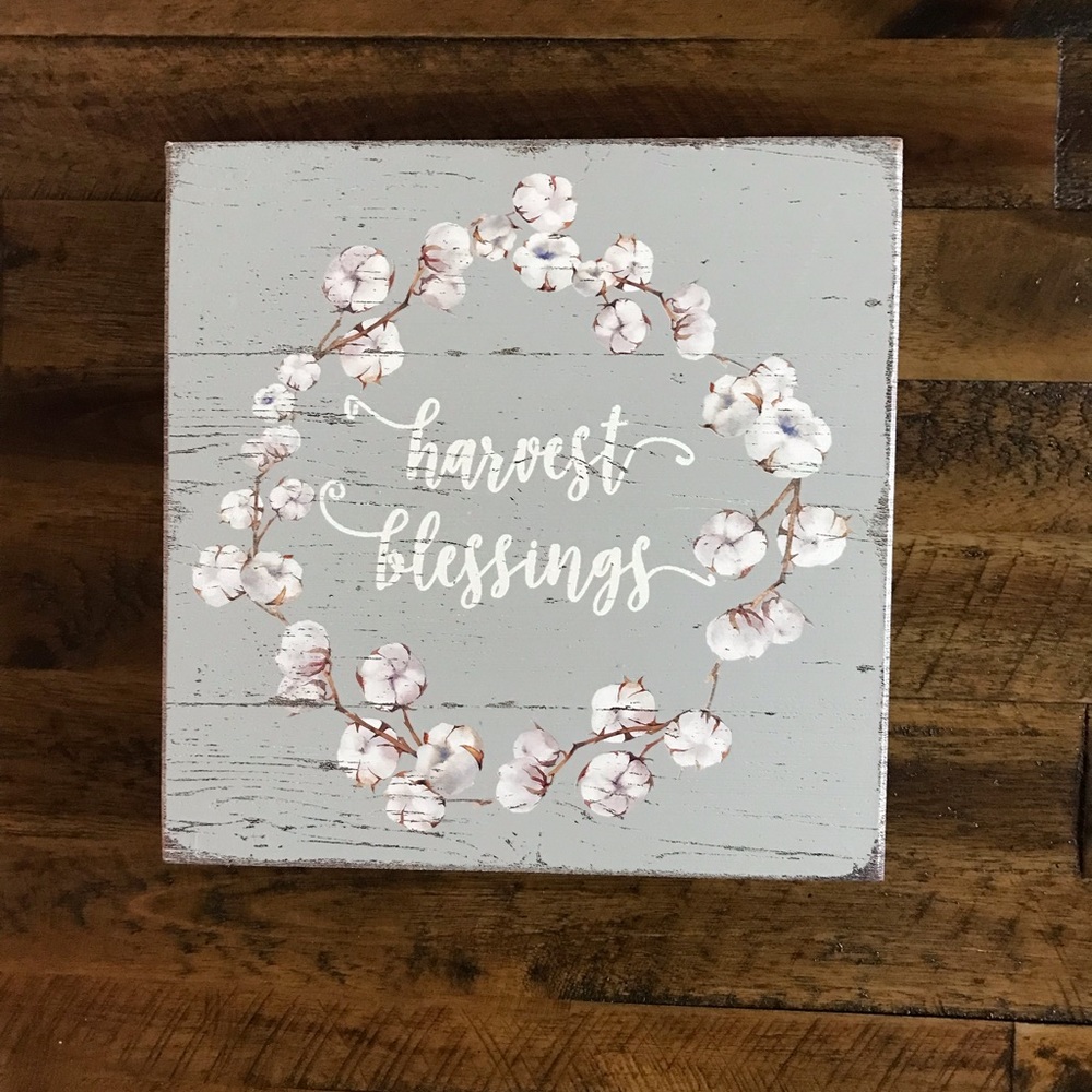Harvest Blessings Sign